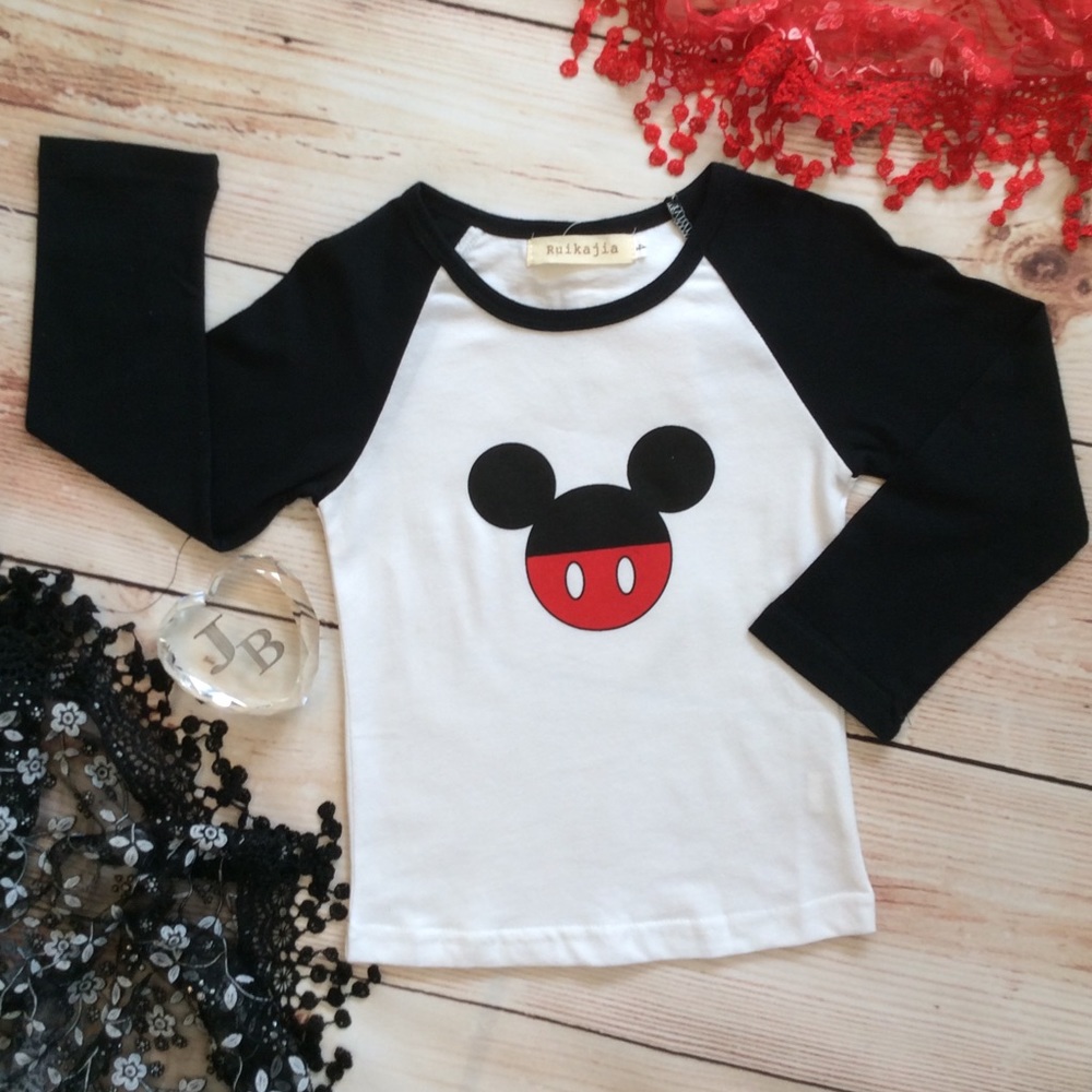 Mickey Mouse Raglan Top